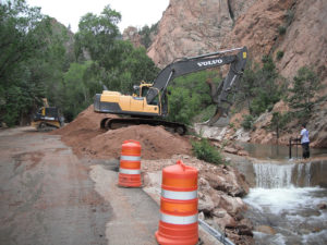Re-construction and flood damage repair for re–opening of Seven Falls