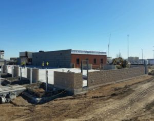 Fort Carson flight simulator exterior in process by Beckrich Construction