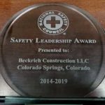 Construction company given Safey Leadership Award